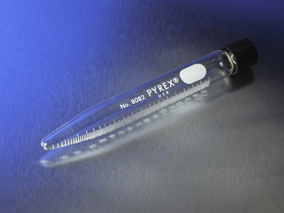 PYREX® 50 mL Conical Centrifuge Tubes with White Graduations, Screw Cap