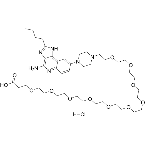 TLR7/8 agonist 4 hydroxy-PEG10-acid hydrochloride