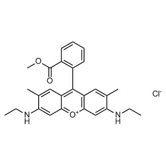 3,6-Bis(ethylamino)-9-(2-(methoxycarbonyl)phenyl)-2,7-dimethylxanthylium chloride