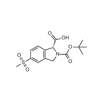 (R)-2-(tert-butoxycarbonyl)-5-(methylsulfonyl)isoindoline-1-carboxylic acid