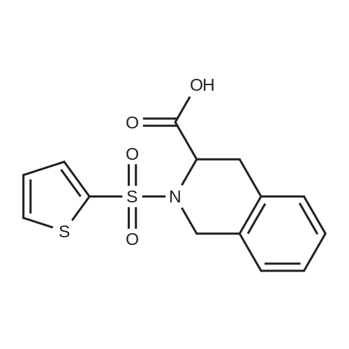 2-(Thiophen-2-ylsulfonyl)-1,2,3,4-tetrahydroisoquinoline-3-carboxylic acid