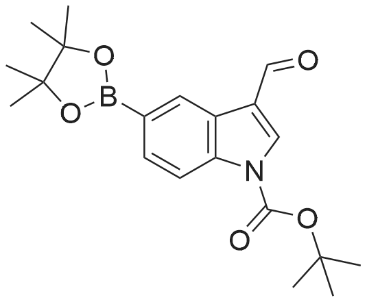 tert-Butyl 3-formyl-5-(4,4,5,5-tetramethyl-1,3,2-dioxaborolan-2-yl)-1H-indole-1-carboxylate
