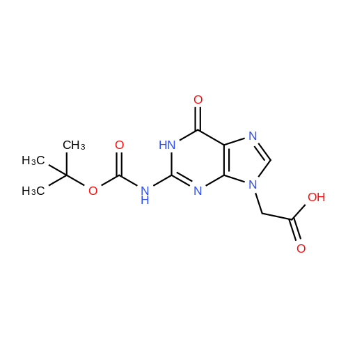 2-(2-((tert-Butoxycarbonyl)amino)-6-oxo-1H-purin-9(6H)-yl)acetic acid