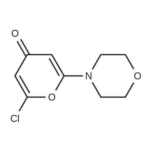 2-Chloro-6-morpholino-4H-pyran-4-one