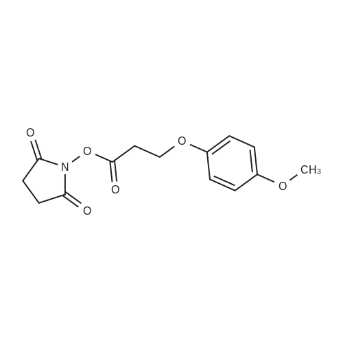2,5-Dioxopyrrolidin-1-yl 3-(4-methoxyphenoxy)propanoate