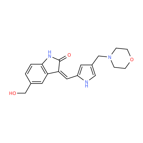 (Z)-5-(Hydroxymethyl)-3-((4-(morpholinomethyl)-1H-pyrrol-2-yl)methylene)indolin-2-one