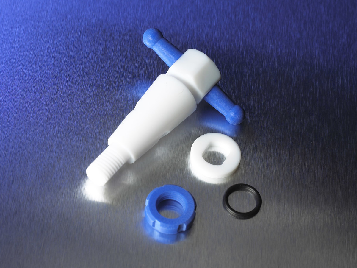 Replacement PTFE Product Standard 8 mm Straight Bore Stopcock Plug Assembly