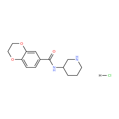 N-(Piperidin-3-yl)-2,3-dihydrobenzo[b][1,4]dioxine-6-carboxamide hydrochloride