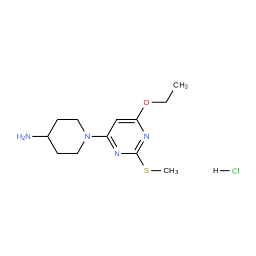 1-(6-Ethoxy-2-(methylthio)pyrimidin-4-yl)piperidin-4-amine hydrochloride