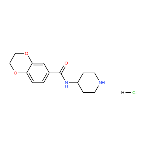 N-(Piperidin-4-yl)-2,3-dihydrobenzo[b][1,4]dioxine-6-carboxamide hydrochloride