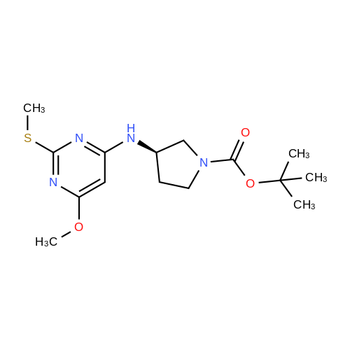 (R)-tert-Butyl 3-((6-methoxy-2-(methylthio)pyrimidin-4-yl)amino)pyrrolidine-1-carboxylate