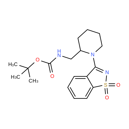 tert-Butyl ((1-(1,1-dioxidobenzo[d]isothiazol-3-yl)piperidin-2-yl)methyl)carbamate