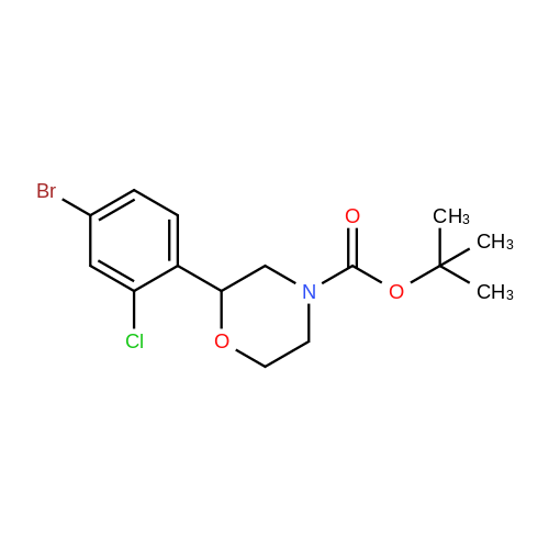 tert-Butyl 2-(4-bromo-2-chlorophenyl)morpholine-4-carboxylate