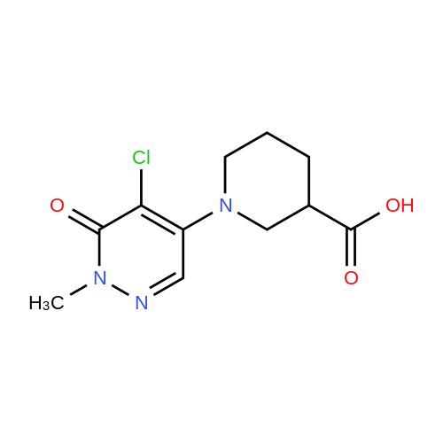 1-(5-Chloro-1-methyl-6-oxo-1,6-dihydropyridazin-4-yl)piperidine-3-carboxylic acid
