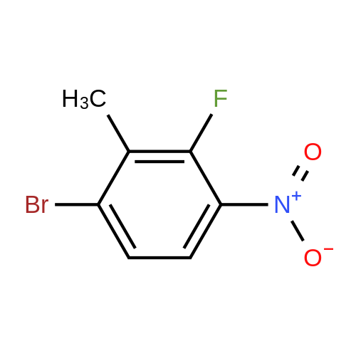 1-Bromo-3-fluoro-2-methyl-4-nitrobenzene