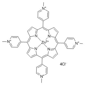 Zn(ii) meso-Tetra (n-​methyl-​4-​pyridyl) porphine tetrachloride