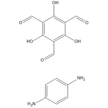 2,4,6-Trihydroxybenzene-1,3,5-tricarbaldehyde compound with benzene-1,4-diamine 1:1