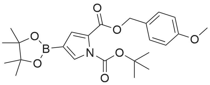 1-(tert-Butyl) 2-(4-methoxybenzyl) 4-(4,4,5,5-tetramethyl-1,3,2-dioxaborolan-2-yl)-1H-pyrrole-1,2-dicarboxylate