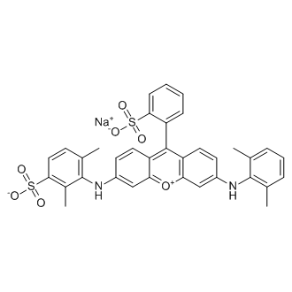 Sodium 3-((6-((2,6-dimethylphenyl)amino)-9-(2-sulfonatophenyl)xanthylium-3-yl)amino)-2,4-dimethylbenzenesulfonate