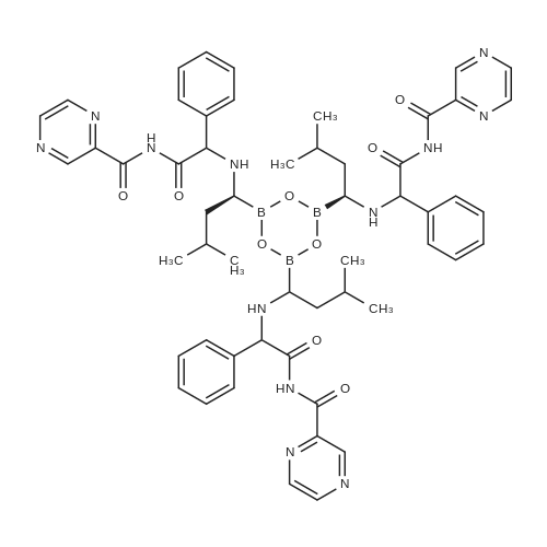 N,N',N''-((2S,2'S,2''S)-(((1R,1'R,1''R)-(1,3,5,2,4,6-Trioxatriborinane-2,4,6-triyl)tris(3-methylbutane-1,1-diyl))tris(azanediyl))tris(1-oxo-3-phenylpropane-1,2-diyl))tris(pyrazine-2-carboxamide)