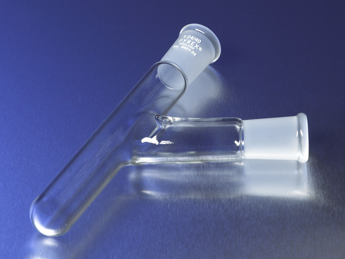 PYREX® Combination Reaction and Receiver Tube with Two 24/40 Standard Taper Outer Joints