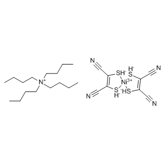 Tetrabutylammonium bis(maleonitriledithiolato)nickel(III) complex