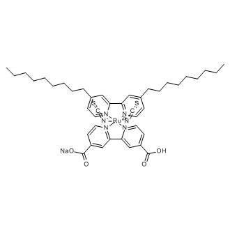 Bis(isothiocyanato)(2,2'-bipyridyl-4,4'-dicarboxylato)(4,4'-dinonyl-2,2'-bipyridyl)ruthenium(II) sodium salt