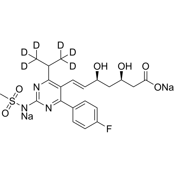 N-Desmethyl Rosuvastatin-d
       
        6
       
       disodium