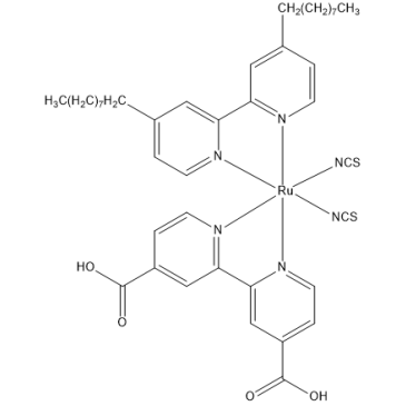 Bis(isothiocyanato)(2,2'-bipyridyl-4,4'-dicarboxylato)(4,4'-dinonyl-2,2'-bipyridyl)ruthenium(II)