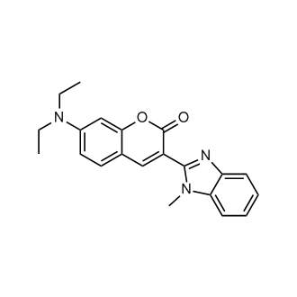 7-(Diethylamino)-3-(1-methyl-2-benzimidazolyl)coumarin