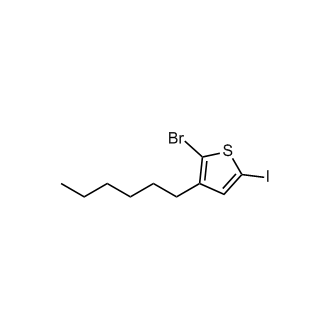 2-Bromo-3-hexyl-5-iodothiophene stabilized with Copper chip