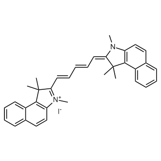 1,1,3-Trimethyl-2-((1E,3E,5E)-5-(1,1,3-trimethyl-1H-benzo[e]indol-2(3H)-ylidene)penta-1,3-dien-1-yl)-1H-benzo[e]indol-3-ium iodide