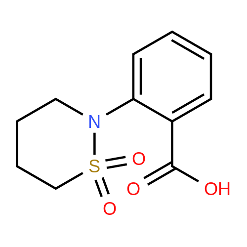 2-(1,1-Dioxido-1,2-thiazinan-2-yl)benzoic acid