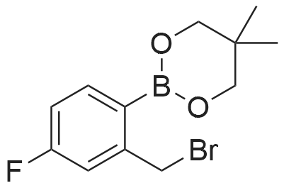 2-(2-(Bromomethyl)-4-fluorophenyl)-5,5-dimethyl-1,3,2-dioxaborinane