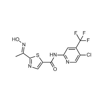 N-[5-Chloro-4-(trifluoromethyl)-2-pyridinyl]-2-[1-(hydroxyimino)ethyl]-5-thiazolecarboxamide