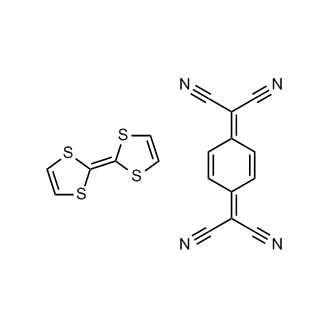 2,2'-(cyclohexa-2,5-diene-1,4-diylidene)dimalononitrile compound with 2,2'-bi(1,3-dithiolylidene) 1:1