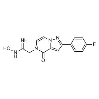 2-(2-(4-Fluorophenyl)-4-oxopyrazolo[1,5-a]pyrazin-5(4H)-yl)-N-hydroxyacetimidamide