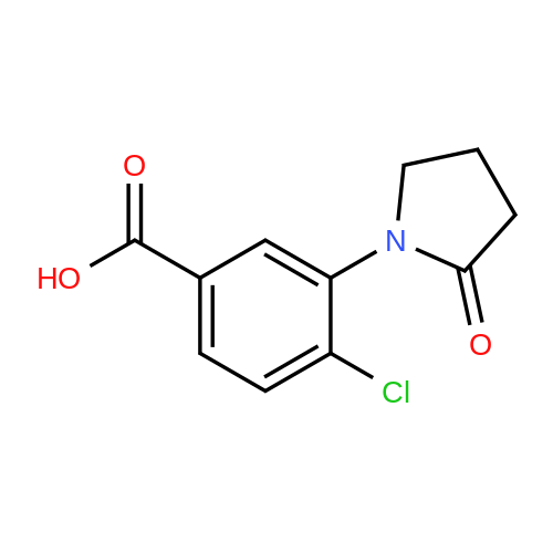 4-Chloro-3-(2-oxopyrrolidin-1-yl)benzoic acid