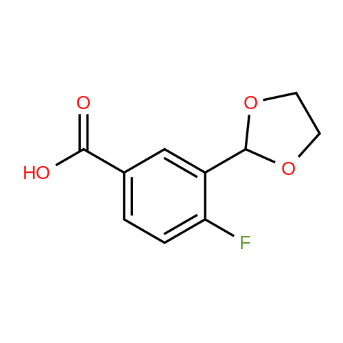 3-(1,3-Dioxolan-2-yl)-4-fluorobenzoic acid