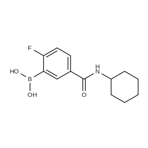 (5-(Cyclohexylcarbamoyl)-2-fluorophenyl)boronic acid