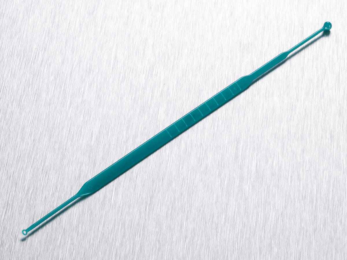 Corning® Gosselin™ Inoculating Loop, 1 µL, Bubble End, Green PS, Sterile, 20/Bag, 3000/Box, 9000/Case