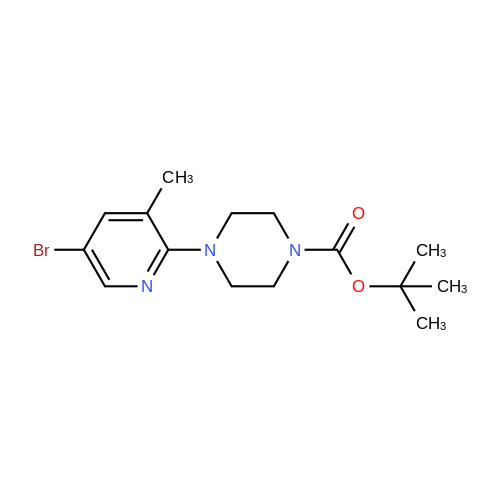 tert-Butyl 4-(5-bromo-3-methylpyridin-2-yl)piperazine-1-carboxylate