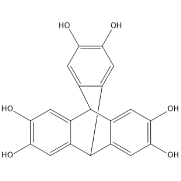 9,10-Dihydro-9,10-[1,2]benzenoanthracene-2,3,6,7,14,15-hexaol