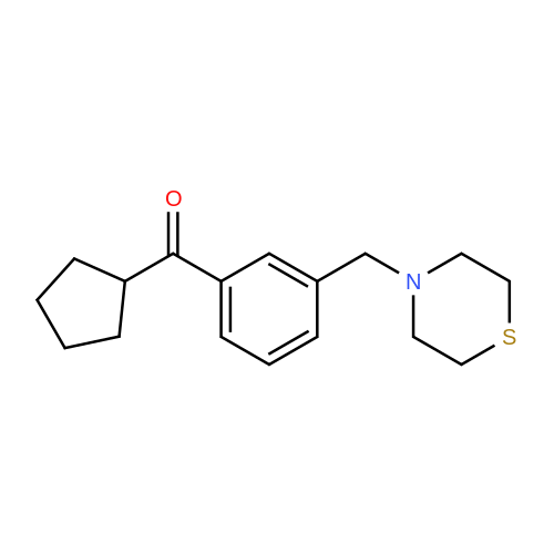 Cyclopentyl 3-(thiomorpholinomethyl)phenyl ketone