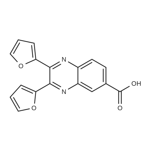 2,3-Di(furan-2-yl)quinoxaline-6-carboxylic acid