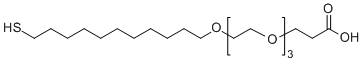 SH-(CH2)11-PEG3-COOH