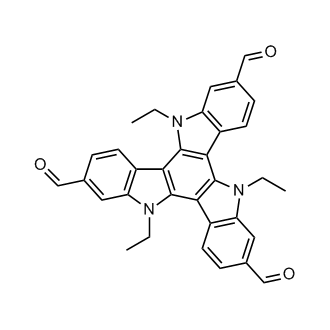 5,10,15-Triethyl-10,15-dihydro-5H-diindolo[3,2-a:3',2'-c]carbazole-2,7,12-tricarbaldehyde