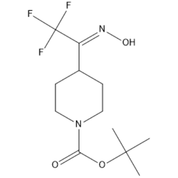 tert-Butyl 4-(2,2,2-Trifluoro-1-(hydroxyimino)ethyl)piperidine-1-carboxylate
