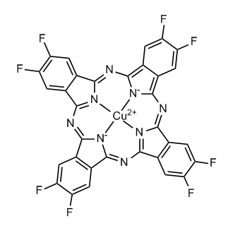 Copper(II) 2,3,9,10,16,17,23,24-Octafluorophthalocyanine purified by sublimation