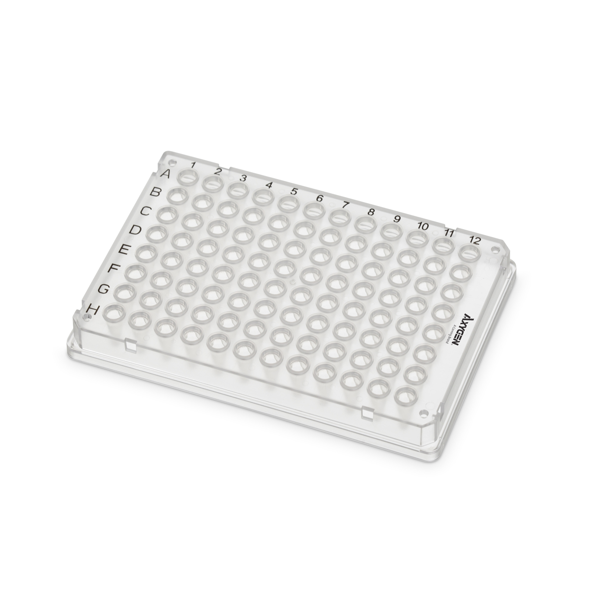 Axygen® RIGIPLATE® 96-Well PCR Microplate, Clear PC Frame, Clear PP Tubes, ANSI/SLAS Footprint